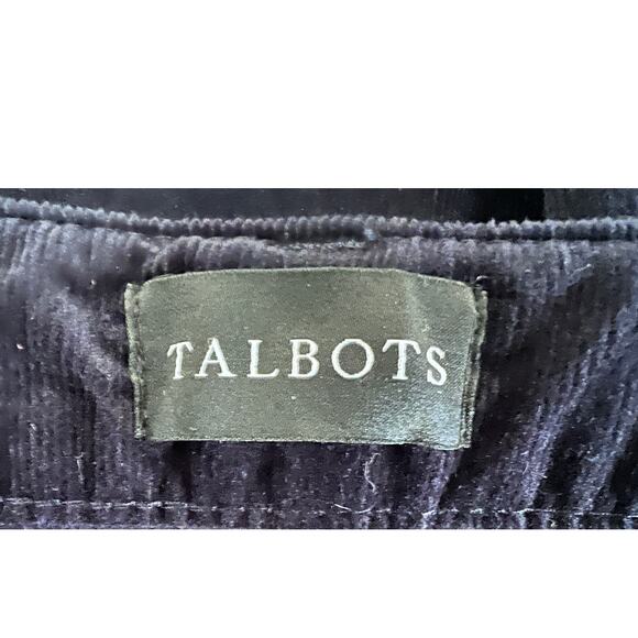 Talbots Womens Size 12 Stretch Fine Corduroy Straight Leg Pants Indigo Blue - Picture 3 of 12